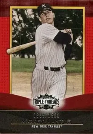 2011 Topps Triple Threads #7 - Mickey Mantle - New York Yankees