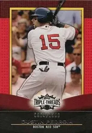 2011 Topps Triple Threads #9 - Dustin Pedroia - Boston Red Sox
