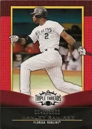 2011 Topps Triple Threads #13 - Hanley Ramirez - Florida Marlins