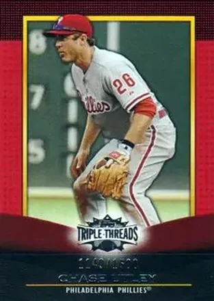 2011 Topps Triple Threads #16 - Chase Utley - Philadelphia Phillies