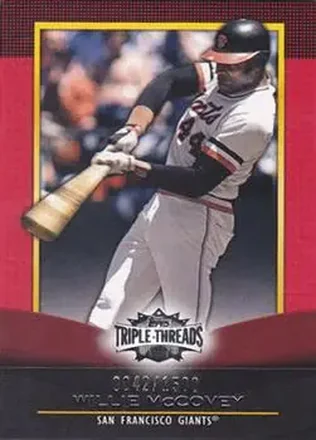 2011 Topps Triple Threads #17 - Willie McCovey - San Francisco Giants