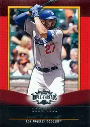 2011 Topps Triple Threads #19 - Matt Kemp - Los Angeles Dodgers