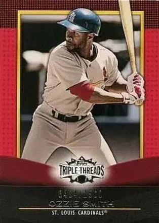 2011 Topps Triple Threads #21 - Ozzie Smith - St. Louis Cardinals