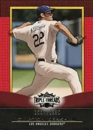 2011 Topps Triple Threads #28 - Clayton Kershaw - Los Angeles Dodgers