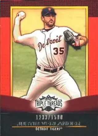2011 Topps Triple Threads #30 - Justin Verlander - Detroit Tigers