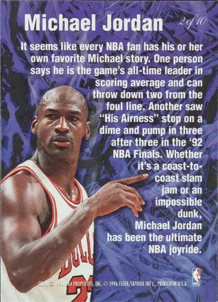 Achterkant van Michael Jordan
