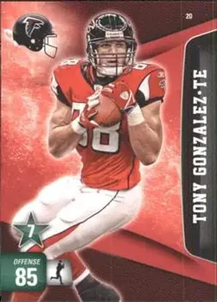 2011 Panini Adrenalyn XL #20 - Tony Gonzalez - Atlanta Falcons