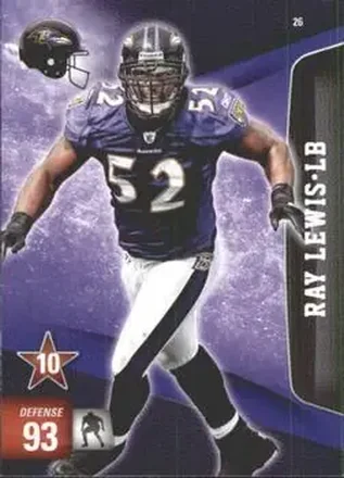 2011 Panini Adrenalyn XL #26 - Ray Lewis - Baltimore Ravens