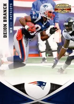 2011 Panini Gridiron Gear #1 - Deion Branch - New England Patriots