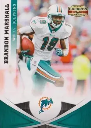 2011 Panini Gridiron Gear #11 - Brandon Marshall - Miami Dolphins