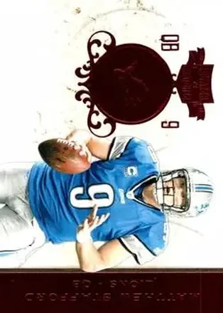 2011 Panini Plates & Patches #46 - Matthew Stafford - Detroit Lions