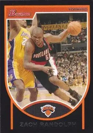2007-08 Bowman #28 - Zach Randolph - New York Knicks