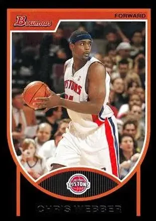 2007-08 Bowman #84 - Chris Webber - Detroit Pistons