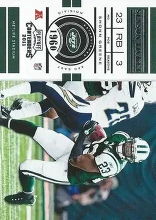 2011 Playoff Contenders #13 - Shonn Greene - New York Jets