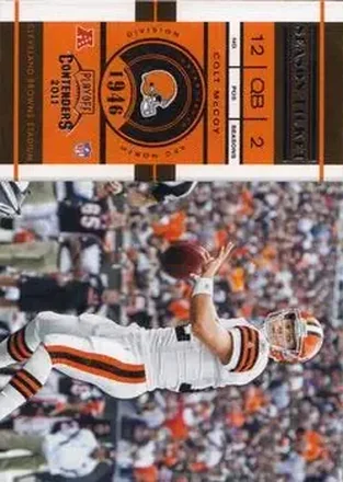 2011 Playoff Contenders #22 - Colt McCoy - Cleveland Browns