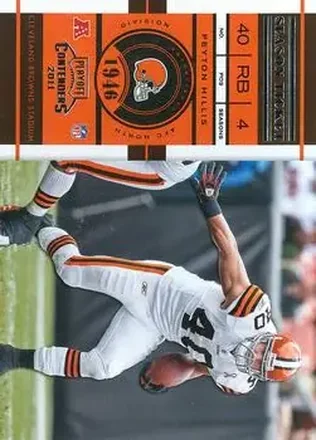 2011 Playoff Contenders #23 - Peyton Hillis - Cleveland Browns