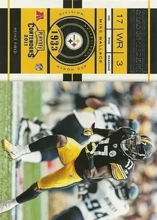 2011 Playoff Contenders #25 - Mike Wallace - Pittsburgh Steelers