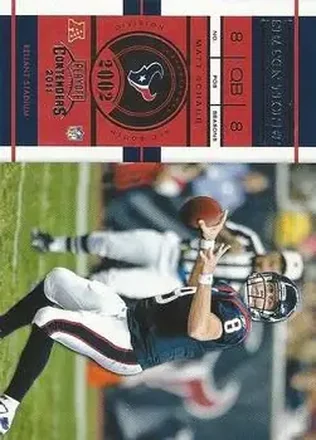 2011 Playoff Contenders #29 - Matt Schaub - Houston Texans