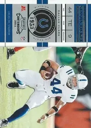 2011 Playoff Contenders #30 - Dallas Clark - Indianapolis Colts