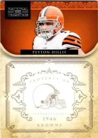 2011 Playoff National Treasures #37 - Peyton Hillis - Cleveland Browns