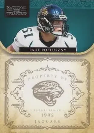 2011 Playoff National Treasures #71 - Paul Posluszny - Jacksonville Jaguars