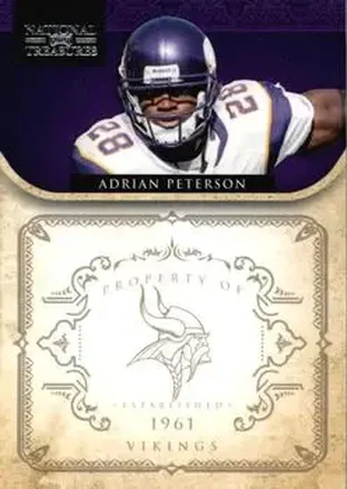 2011 Playoff National Treasures #82 - Adrian Peterson - Minnesota Vikings
