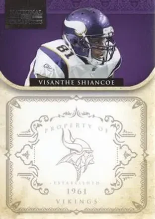 2011 Playoff National Treasures #86 - Visanthe Shiancoe - Minnesota Vikings