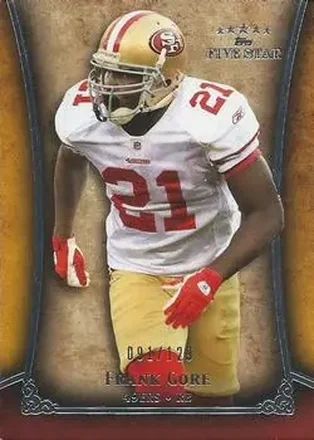 2011 Topps Five Star #28 - Frank Gore - San Francisco 49ers