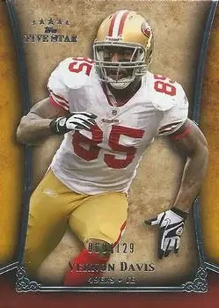 2011 Topps Five Star #38 - Vernon Davis - San Francisco 49ers