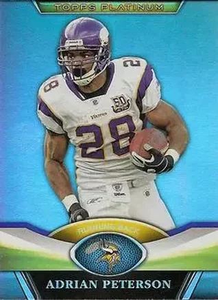 2011 Topps Platinum #10 - Adrian Peterson - Minnesota Vikings