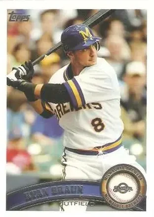 2011 Topps #1b - Ryan Braun - Milwaukee Brewers