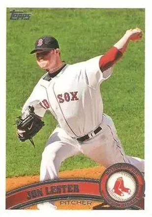 2011 Topps #3b - Jon Lester - Boston Red Sox