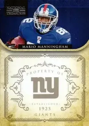 2011 Playoff National Treasures #102 - Mario Manningham - New York Giants