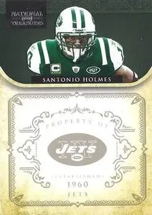 2011 Playoff National Treasures #106 - Santonio Holmes - New York Jets