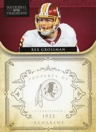 2011 Playoff National Treasures #148 - Rex Grossman - Washington Redskins