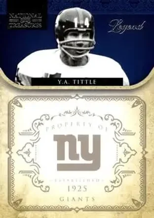 2011 Playoff National Treasures #200 - Y.A. Tittle - New York Giants