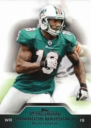 2011 Topps Precision #44 - Brandon Marshall - Miami Dolphins