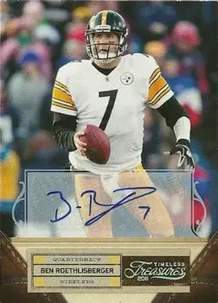 2011 Panini Timeless Treasures - Autographs Gold #9 - Ben Roethlisberger - Pittsburgh Steelers