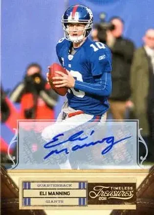 2011 Panini Timeless Treasures - Autographs Gold #32 - Eli Manning - New York Giants
