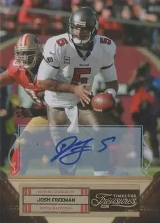 2011 Panini Timeless Treasures - Autographs Gold #49 - Josh Freeman - Tampa Bay Buccaneers