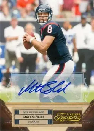 2011 Panini Timeless Treasures - Autographs Gold #64 - Matt Schaub - Houston Texans