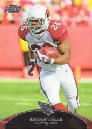 2011 Topps Prime #77 - Beanie Wells - Arizona Cardinals
