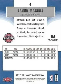 Back of Jason Maxiell