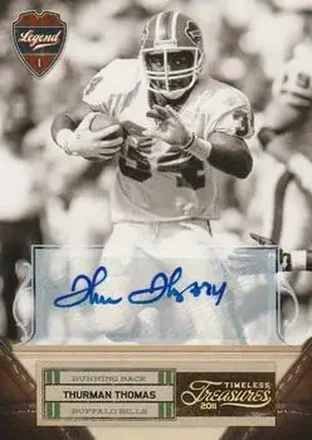 2011 Panini Timeless Treasures - Autographs Gold #122 - Thurman Thomas - Buffalo Bills