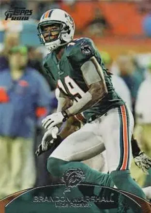 2011 Topps Prime #122 - Brandon Marshall - Miami Dolphins