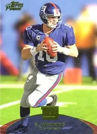 2011 Topps Prime - Aqua #49 - Eli Manning - New York Giants