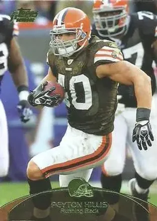2011 Topps Prime - Aqua #66 - Peyton Hillis - Cleveland Browns