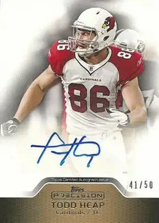 2011 Topps Precision - Autographs Gold #PCVA-TH - Todd Heap - Arizona Cardinals
