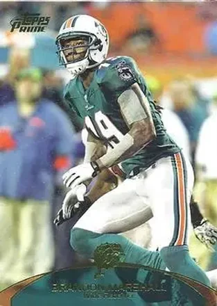 2011 Topps Prime - Aqua #122 - Brandon Marshall - Miami Dolphins
