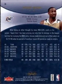 Back of Gilbert Arenas